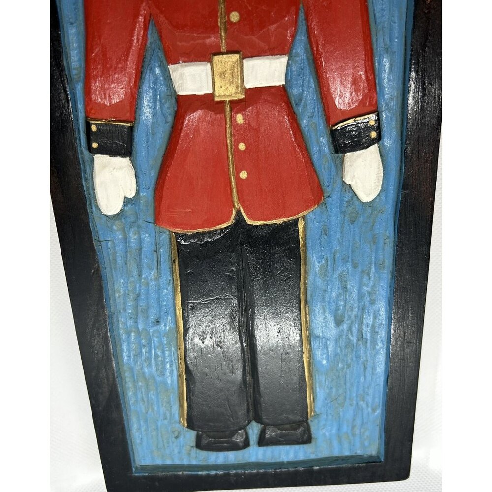 Wooden Toy Soldier Christmas Festive Holiday Decor Picture Nutcracker Ballet Art - Picture 8 of 8
